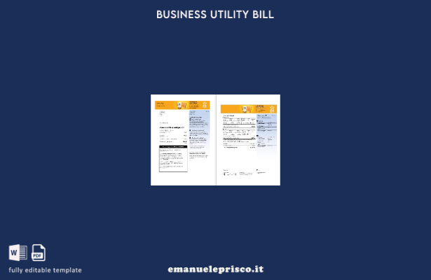 stile verificato Modello di pagine di bollette aziendali del Regno Unito EDF 1